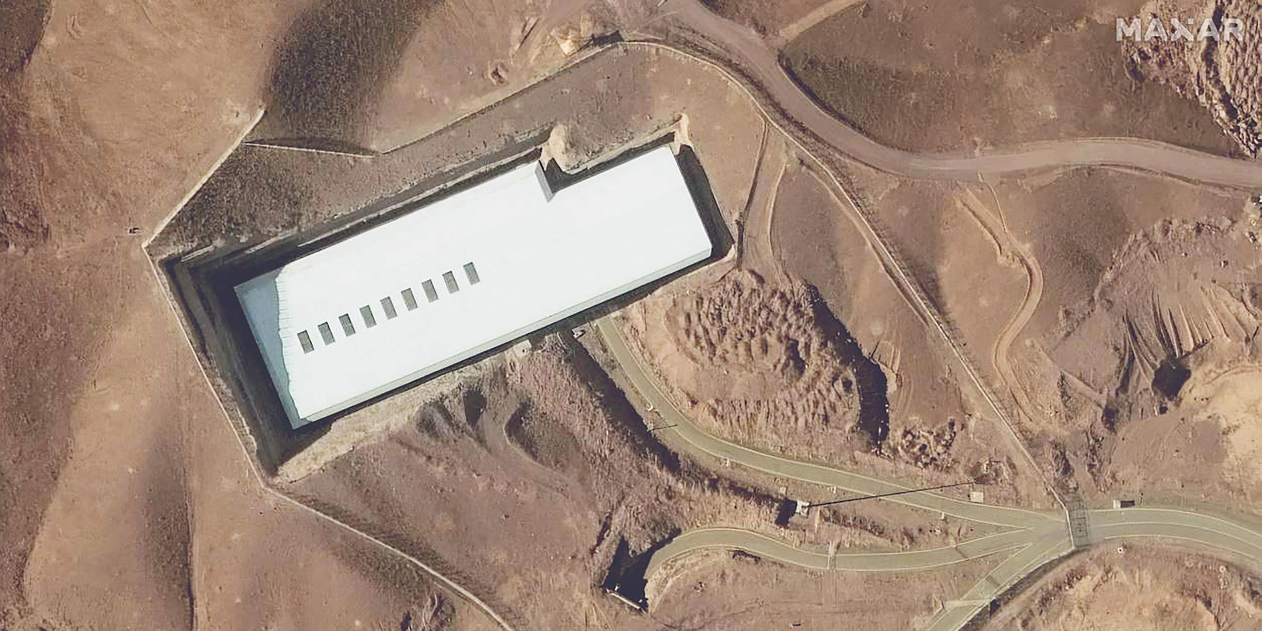 Ein Satellitenbild zeigt eine Übersicht über die Urananreicherungsanlage Fordo südlich der iranischen Hauptstadt Teheran.