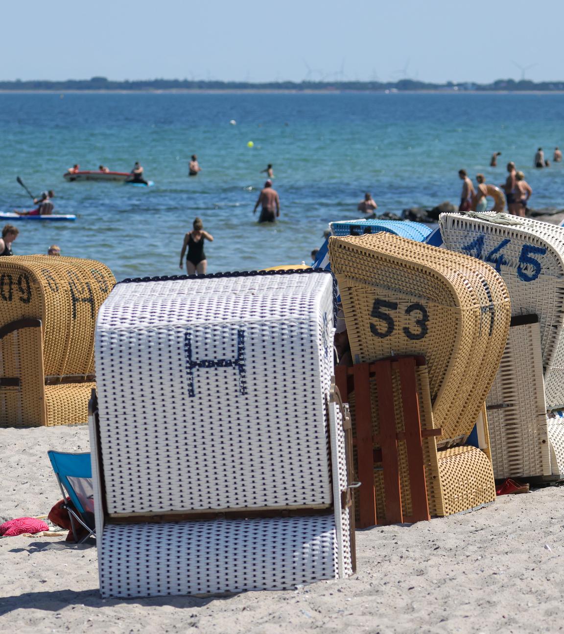 Wetterbild Sommer in Hohwacht Ostsee Schleswig-Holstein