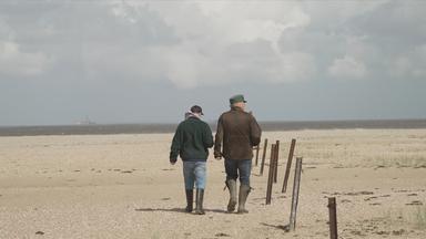 Spaziergänger am Strand