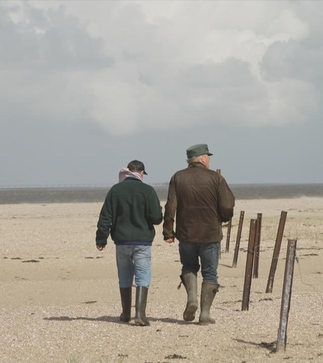 Spaziergänger am Strand