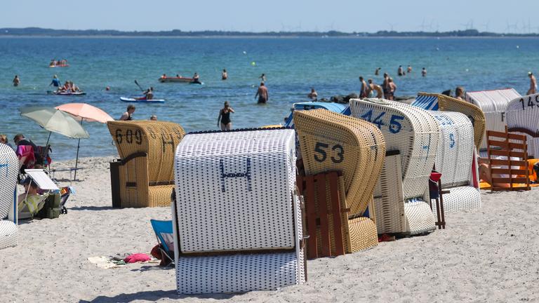 Urlaub am Strand von Hohwacht an der Ostsee 