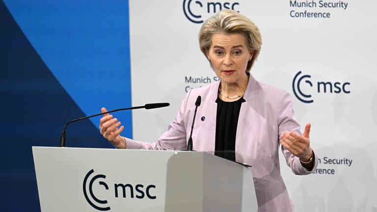 Ursula von der Leyen am 14.02.2025.