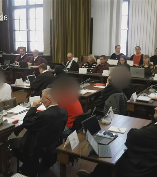 Gerichtssaal beim Prozess um Neonazigruppe