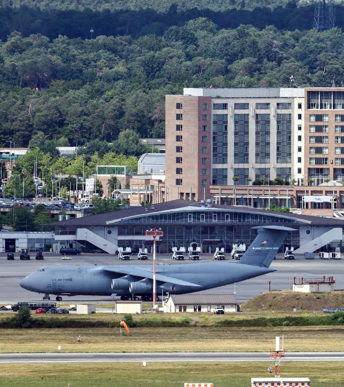 US-Airbase in Ramstein, aufgenommen am 14.07.2025