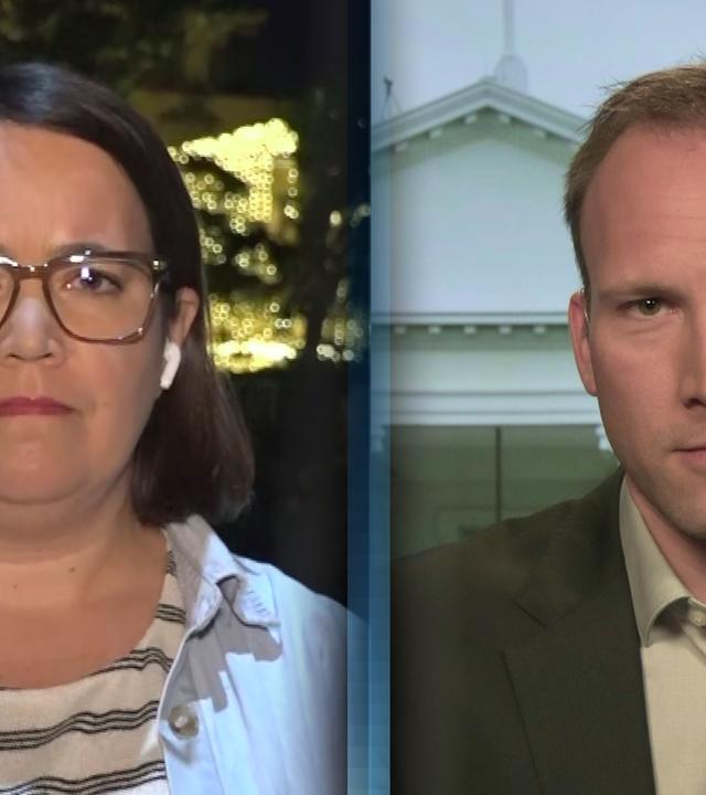 Links ZDF-Korrespondentin Phoebe Gaa in Islamabad und rechts ZDF-Korrespondent David Sauer in Washington.