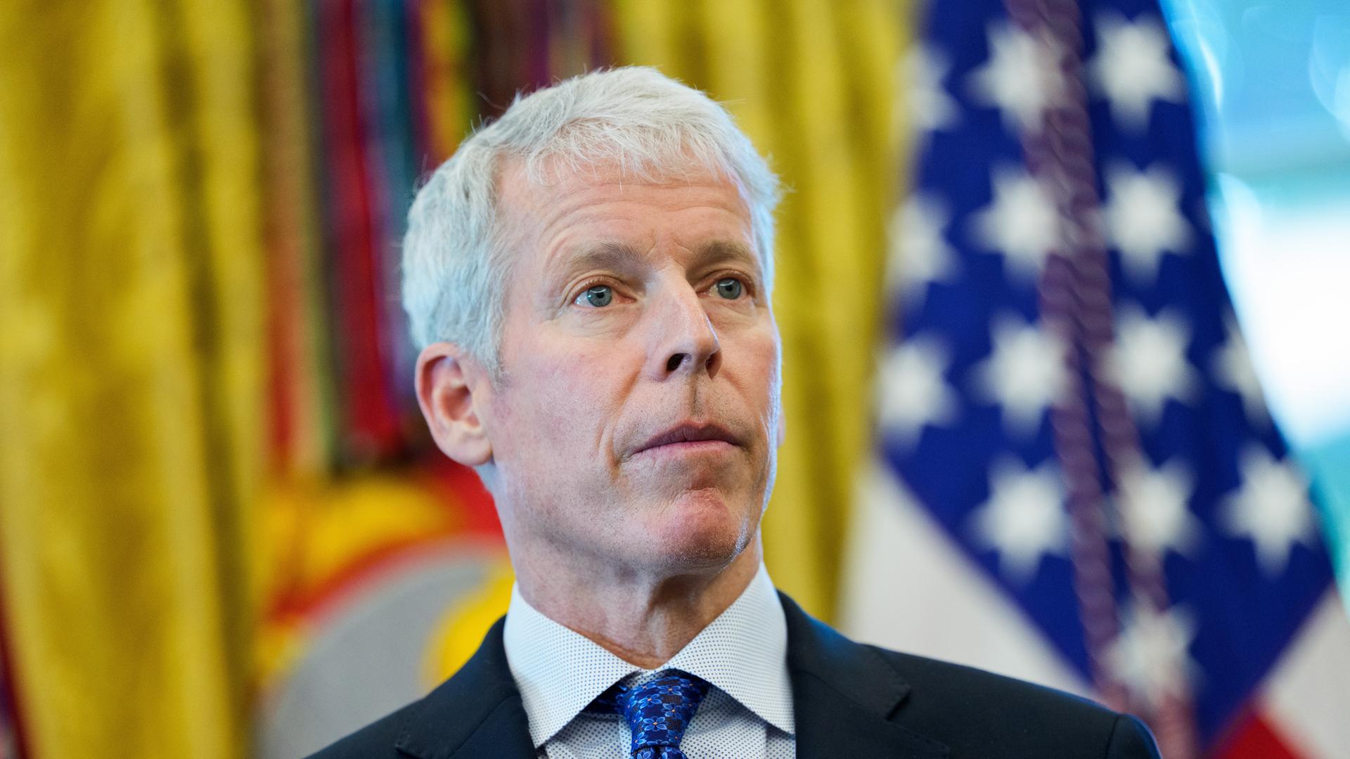 US-Energieminister Chris Wright bei Pressekonferenz im Weißen Haus (Archivbild)