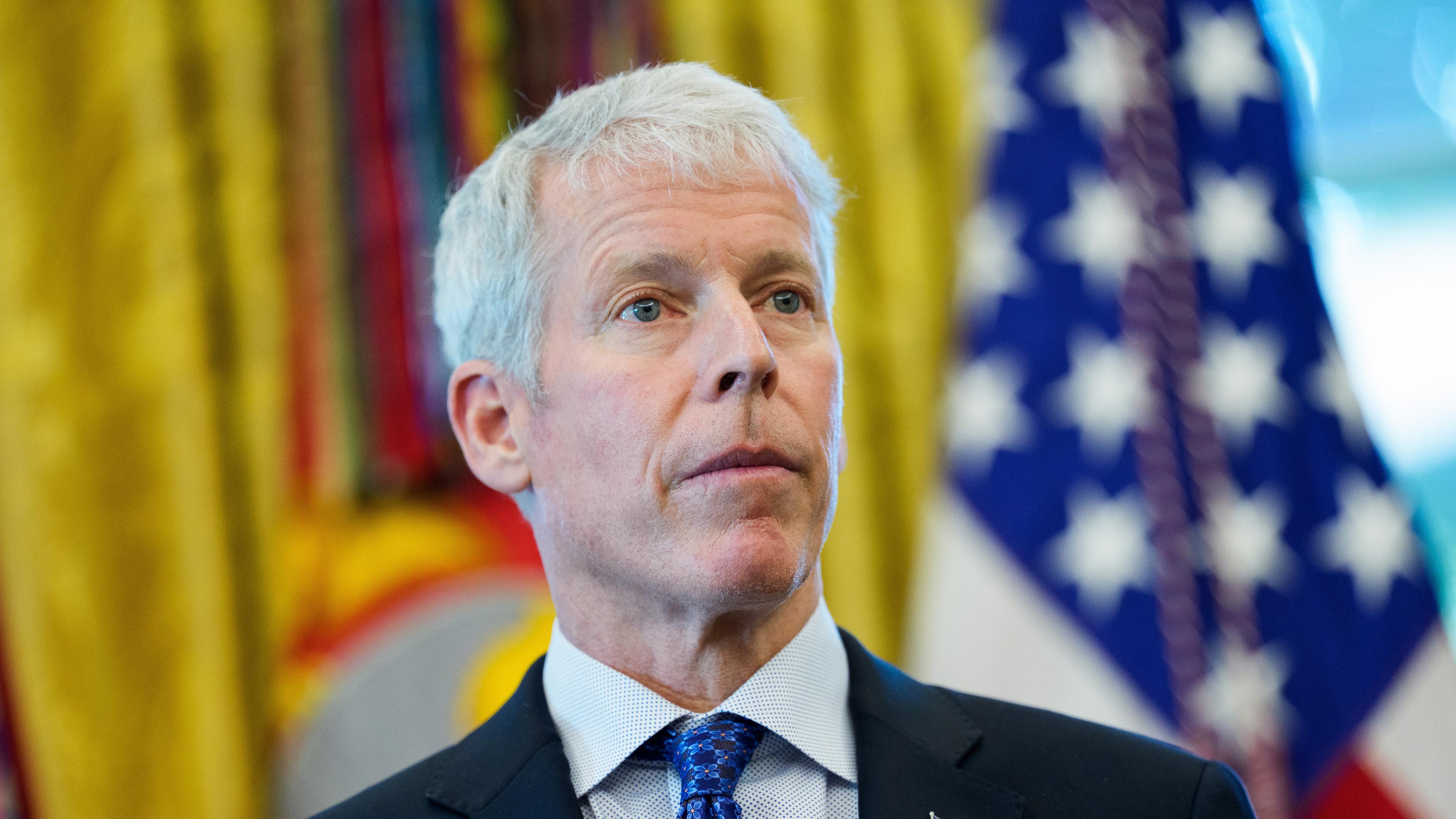 US-Energieminister Chris Wright bei Pressekonferenz im Weißen Haus (Archivbild)