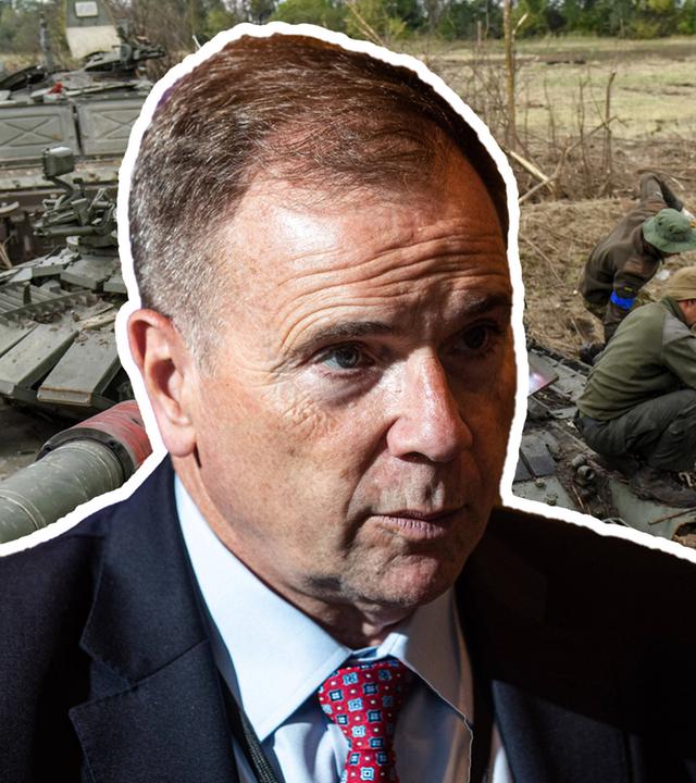 US-General Ben Hodges bei ZDFheute live, ZDFheute live-Logo unten links
