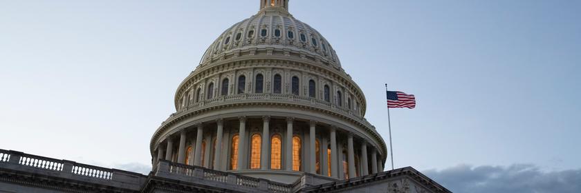 US-Kapitol am Abend