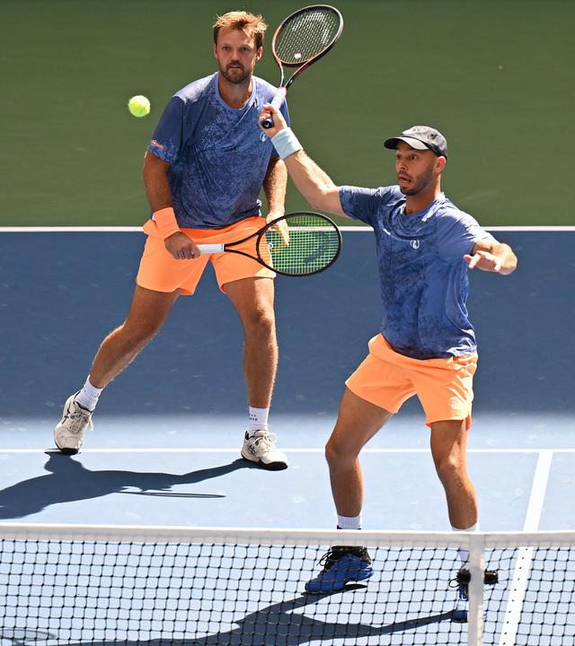 Kevin Krawietz (links) und Tim Puetz während des Doppelfinales der Herren am 12.09.2026 in New York.