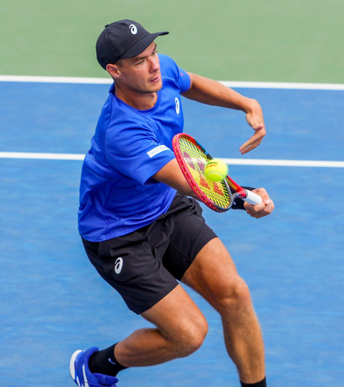 US Open Tennis, Kamil Majchrzak in Aktion.