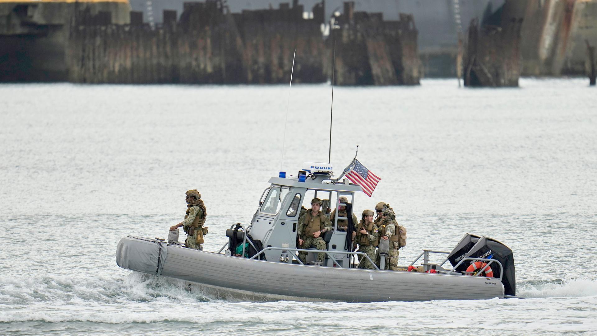 US-Soldaten bei einer Übung auf dem Panamakanal in West Panama