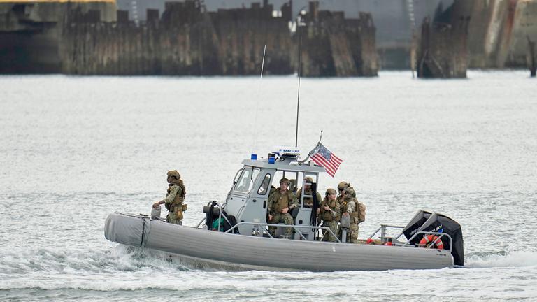 US-Soldaten bei einer Übung auf dem Panamakanal in West Panama