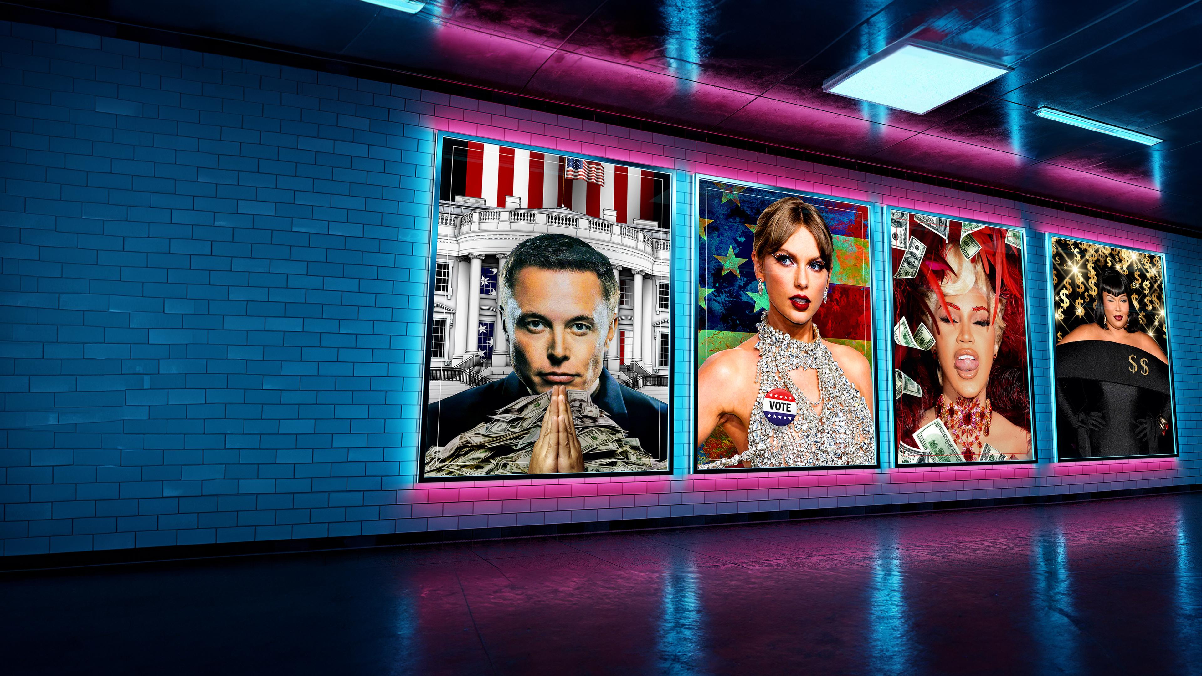 US-Wahl Elon Musk Taylor Swift