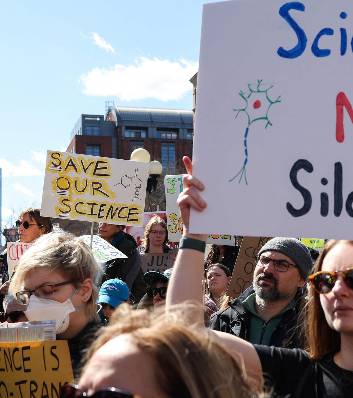 US-Wissenschaftler protestieren in New York