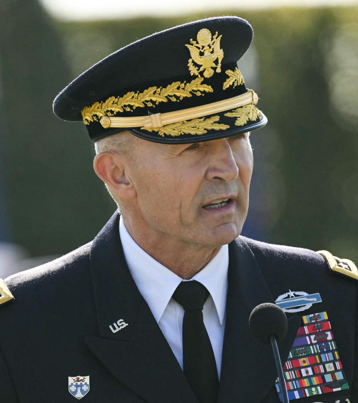 Der Stabschef der US-Armee, General Randy George, spricht am 19. September 2025 während der Feier zum Nationalen Tag zur Ehrung von Kriegsgefangenen und Vermissten