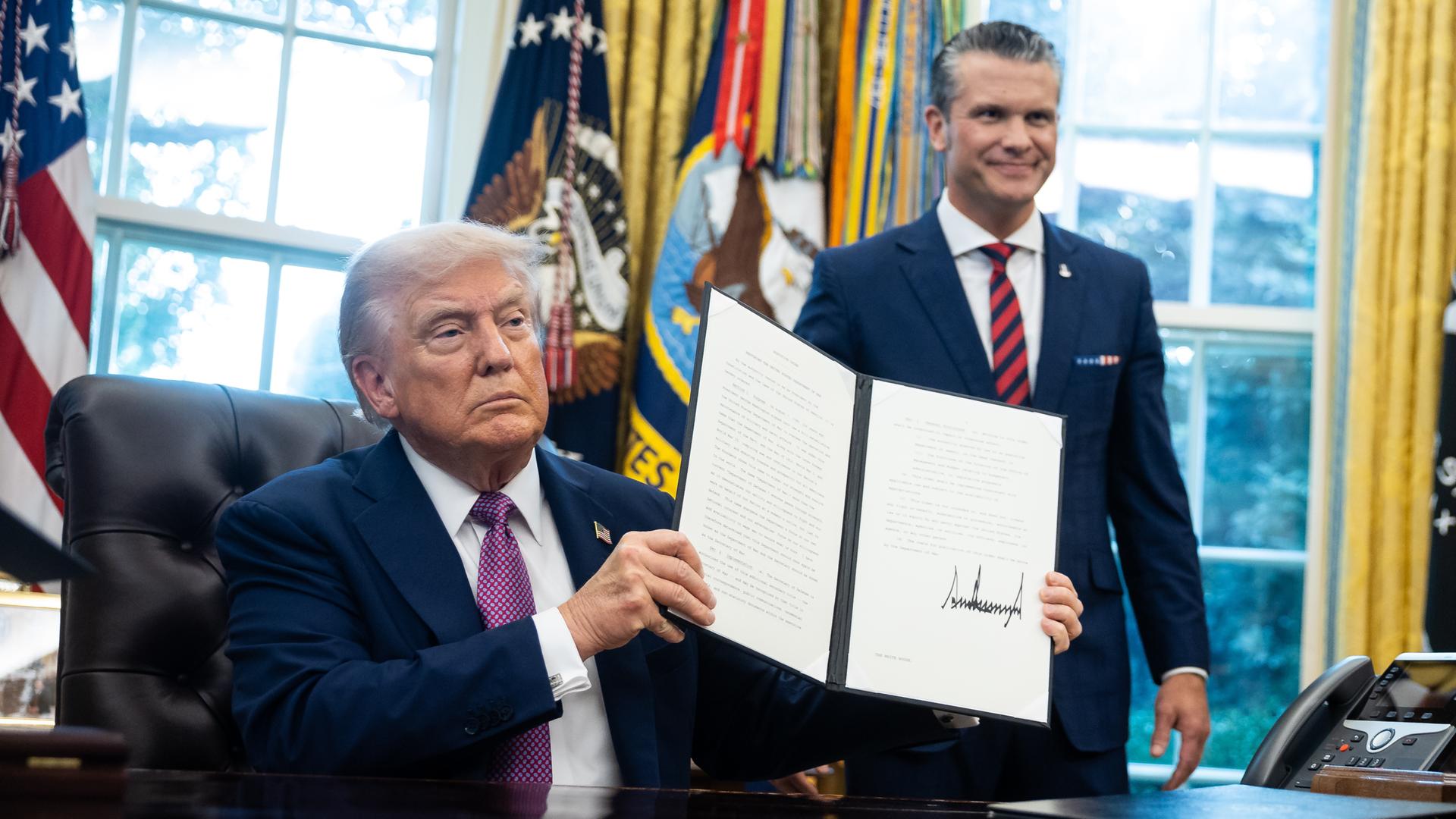 US-Präsident Donald Trump im Weißen Haus.