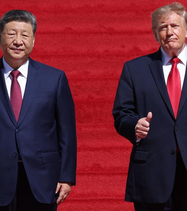 US-Präsident Donald Trump (rechts) und der chinesische Präsident Xi Jinping (links)