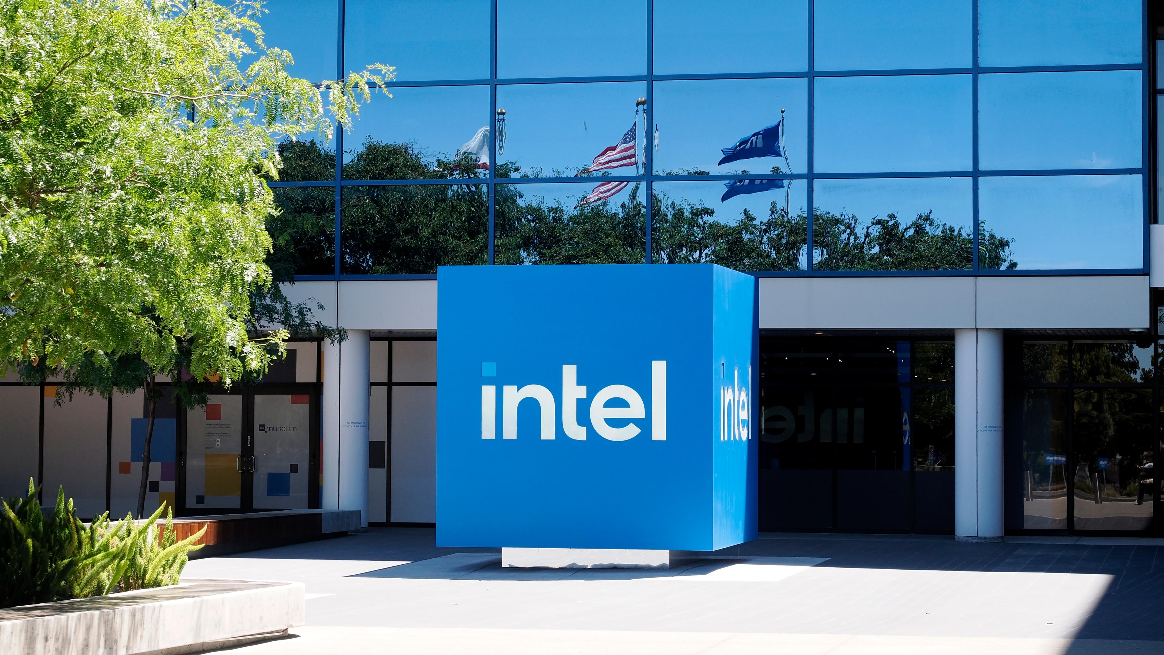 Die Intel-Unternehmenszentrale in Santa Clara, Kalifornien.