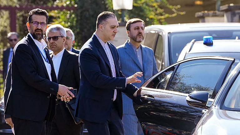 Ein vom iranischen Außenministerium am 26. Februar 2026 veröffentlichtes Foto zeigt iranische Diplomaten und eine Delegation während der Gespräche zwischen dem Iran und den USA in Genf, Schweiz.