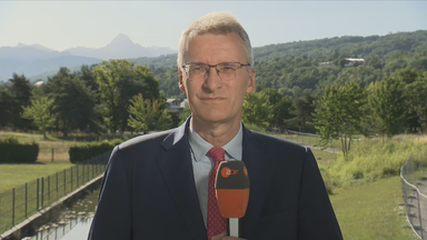 Über das Rahmenabkommen zwischen den USA und Iran berichtet ZDF-Korrespondent Elmar Theveßen aus Évian.