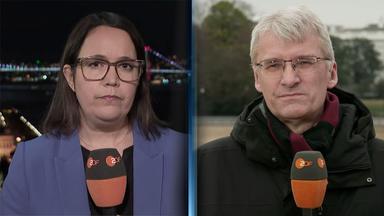 Die ZDF-Korrespondenten Phoebe Gaa und Elmar Theveßen.