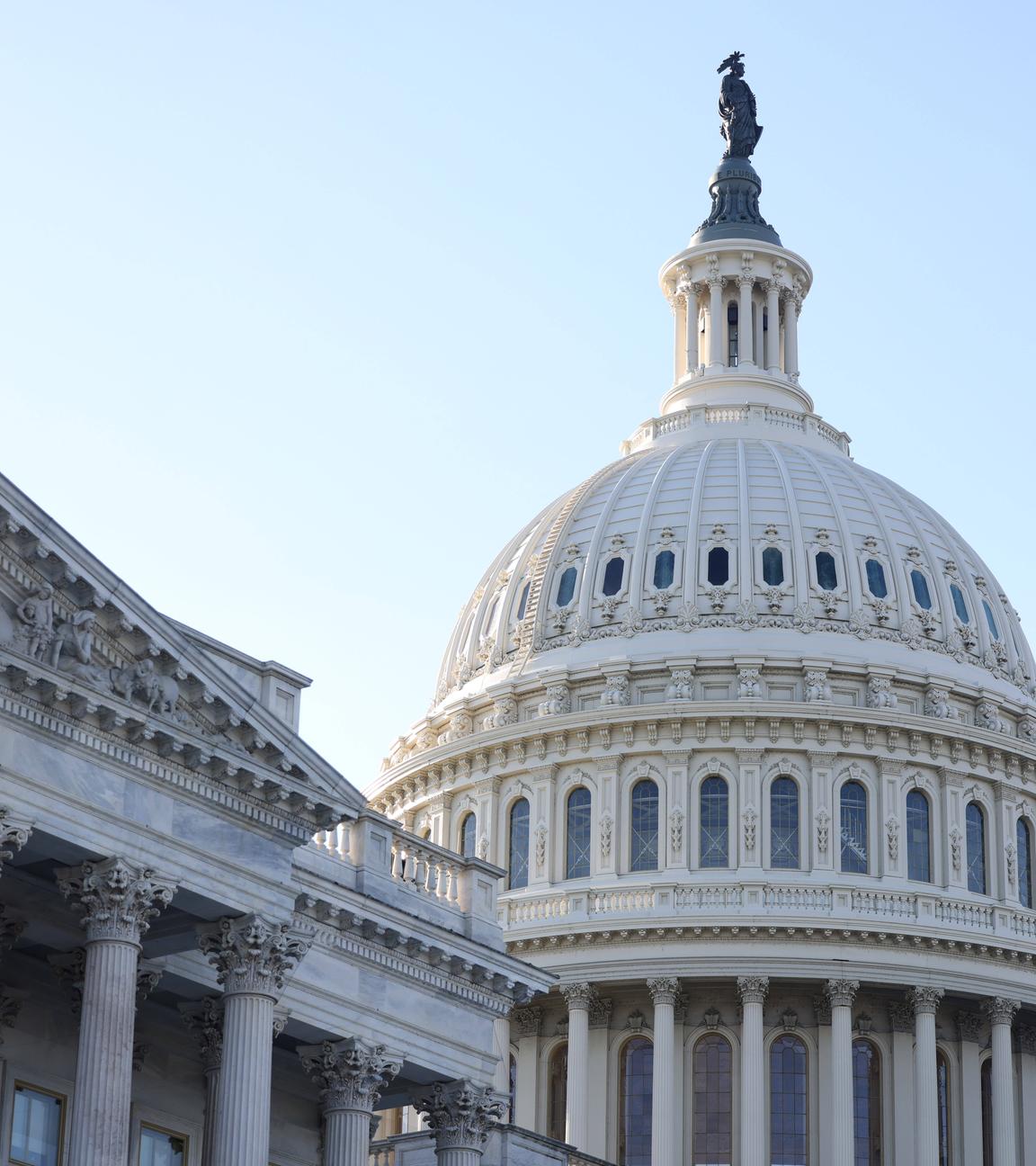 Das Kapitol, auch bekannt als Sitz des Kongresses der Vereinigten Staaten, in Washington, DC am 30.04.2026.