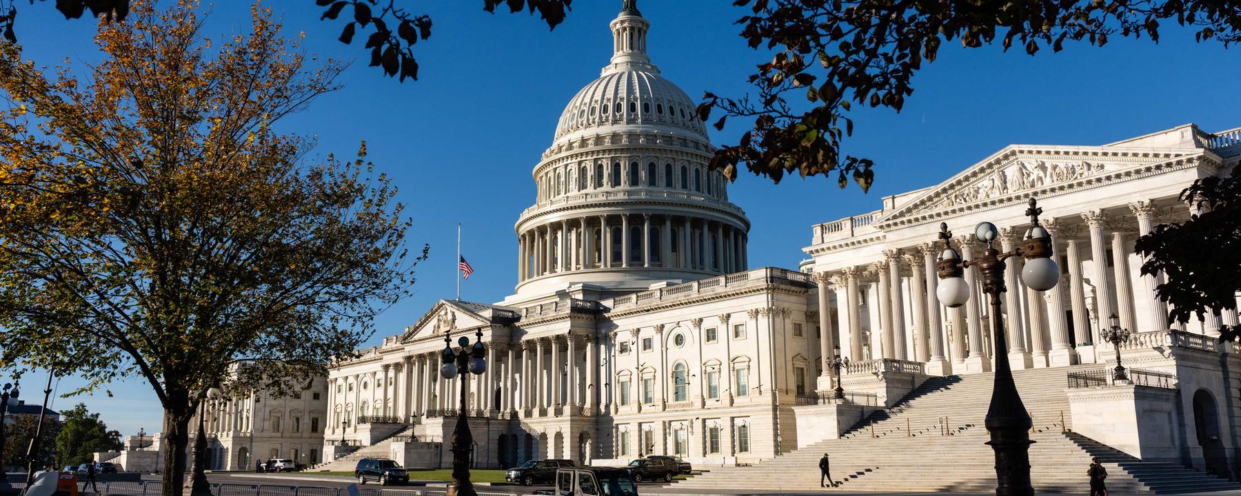 Das US-Kapitol am 6. November 2025 in Washington, DC.