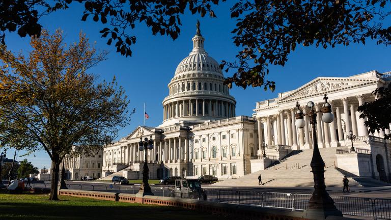 Das US-Kapitol am 6. November 2025 in Washington, DC.