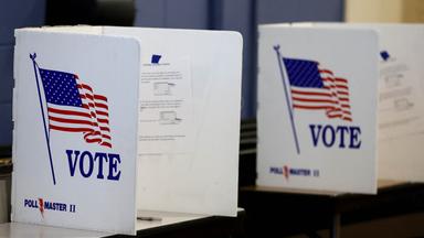 Voters Head To The Polls For New Hampshire's Primary Election For The Midterms