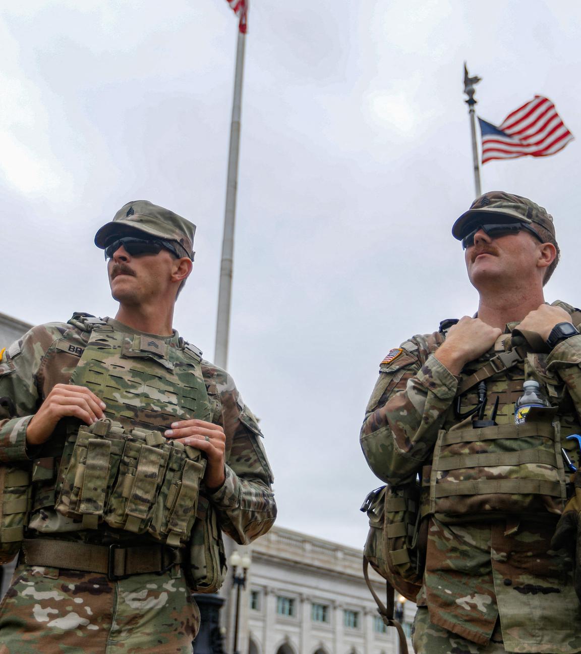 Die Nationalgarde demonstriert Präsenz in Washington.