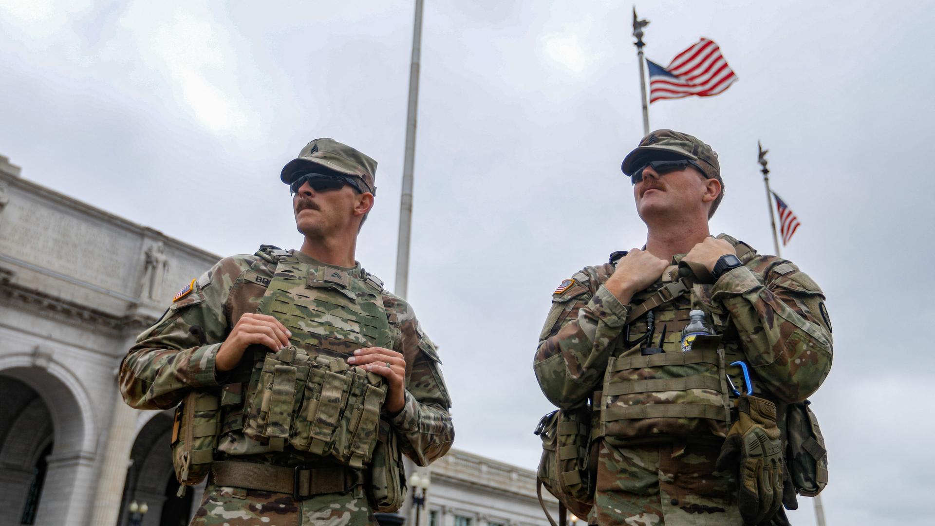 Die Nationalgarde demonstriert Präsenz in Washington.