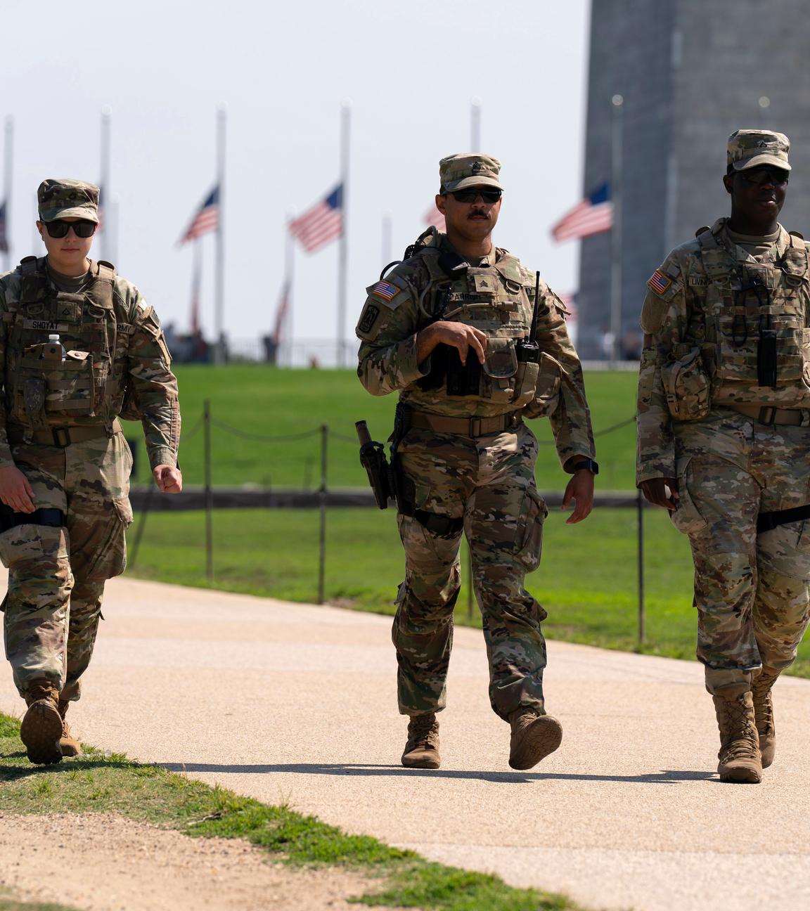 Nationalgardisten patrouillieren in Washington