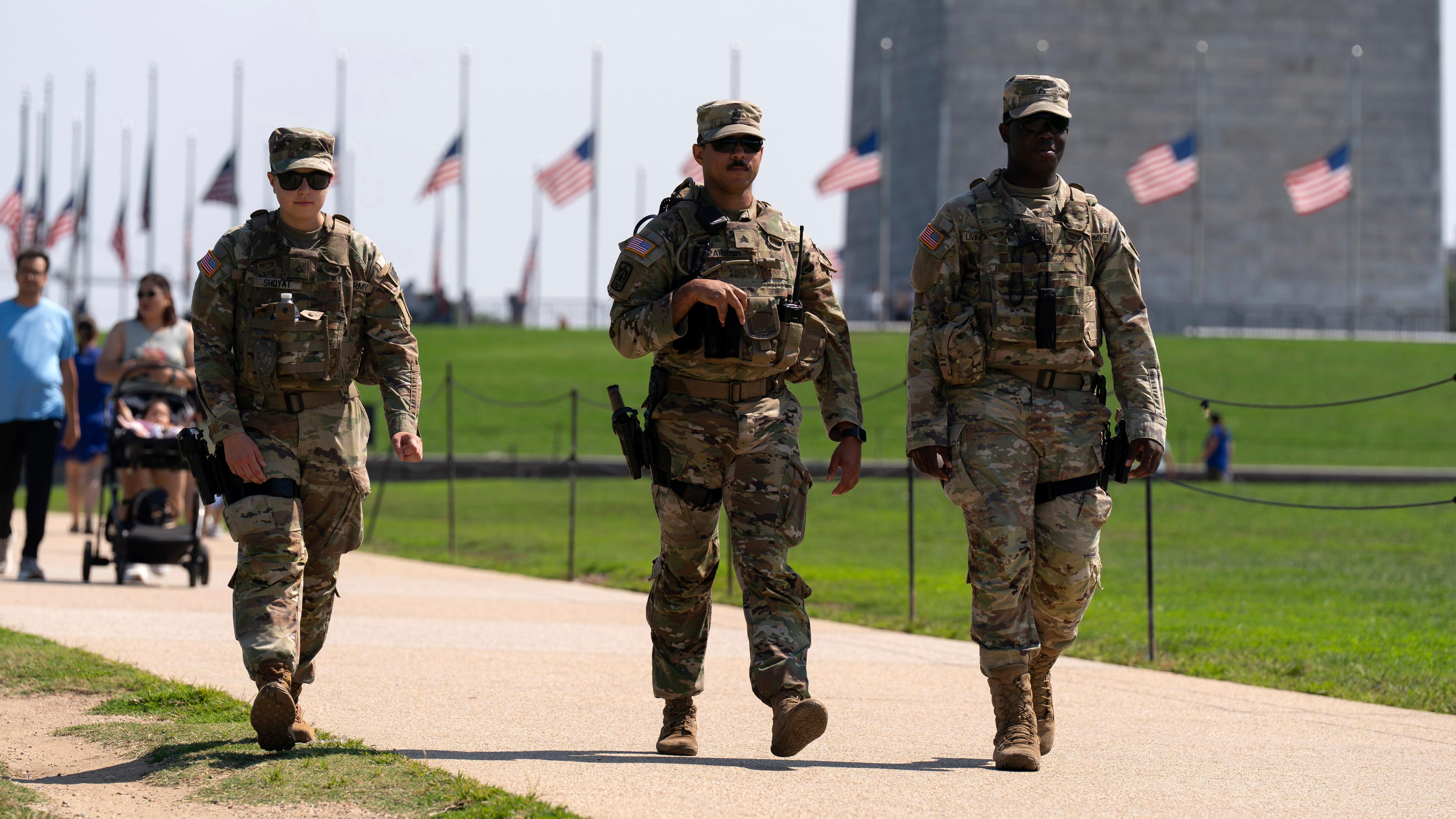 Nationalgardisten patrouillieren in Washington