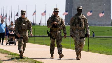 Nationalgardisten patrouillieren in Washington