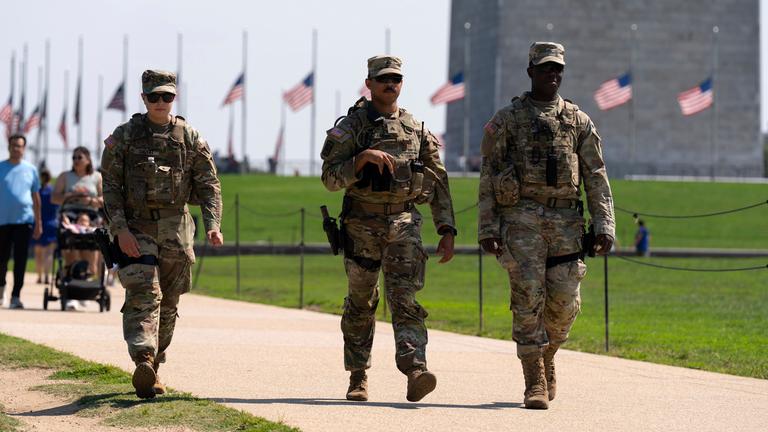 Nationalgardisten patrouillieren in Washington