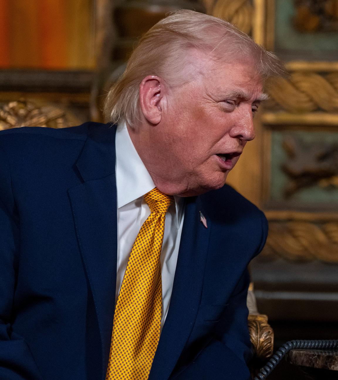 US-Präsident Donald Trump in seinem Club Mar-a-Lago in Palm Beach, Florida