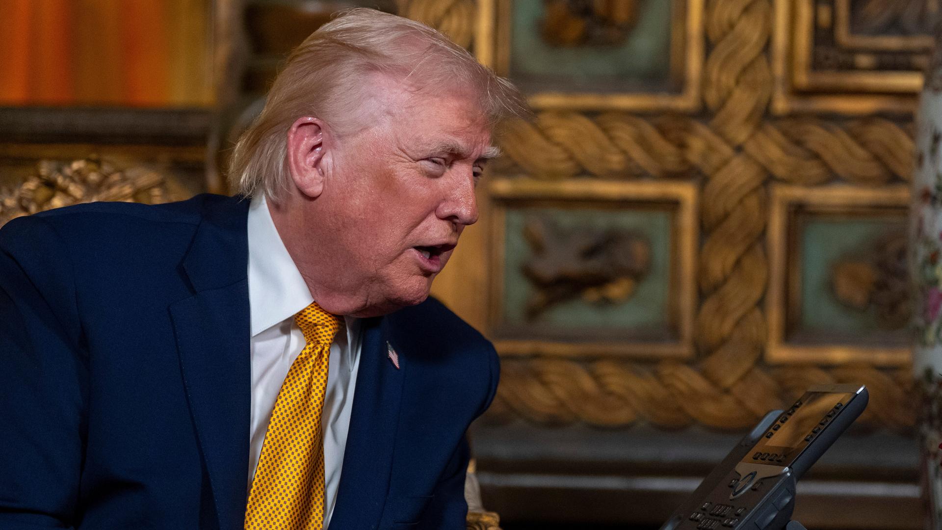 US-Präsident Donald Trump in seinem Club Mar-a-Lago in Palm Beach, Florida