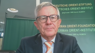 Nahost-Experte Dr. Andreas Reinicke zugeschaltet ins Studio
