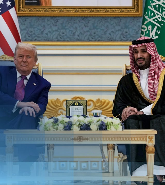 US-Präsident Donald Trump und Saudi-Arabiens Kronprinz bin Salman bei einem Treffen in 