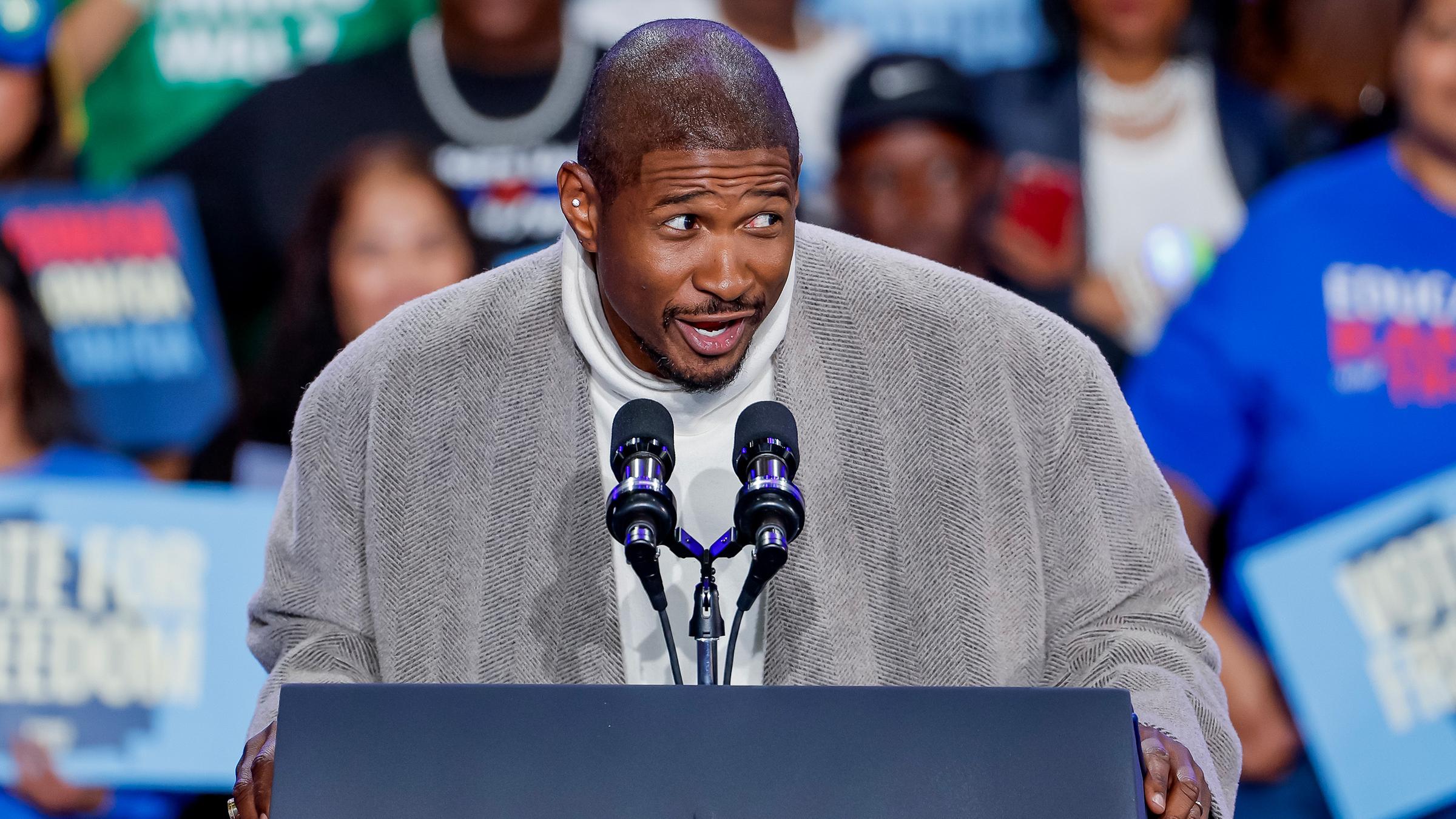 Usher macht Wahlkampf für Kamala Harris