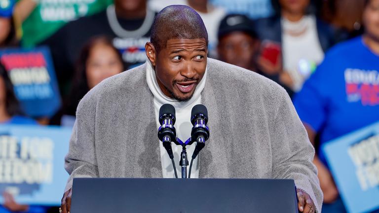 Usher macht Wahlkampf für Kamala Harris