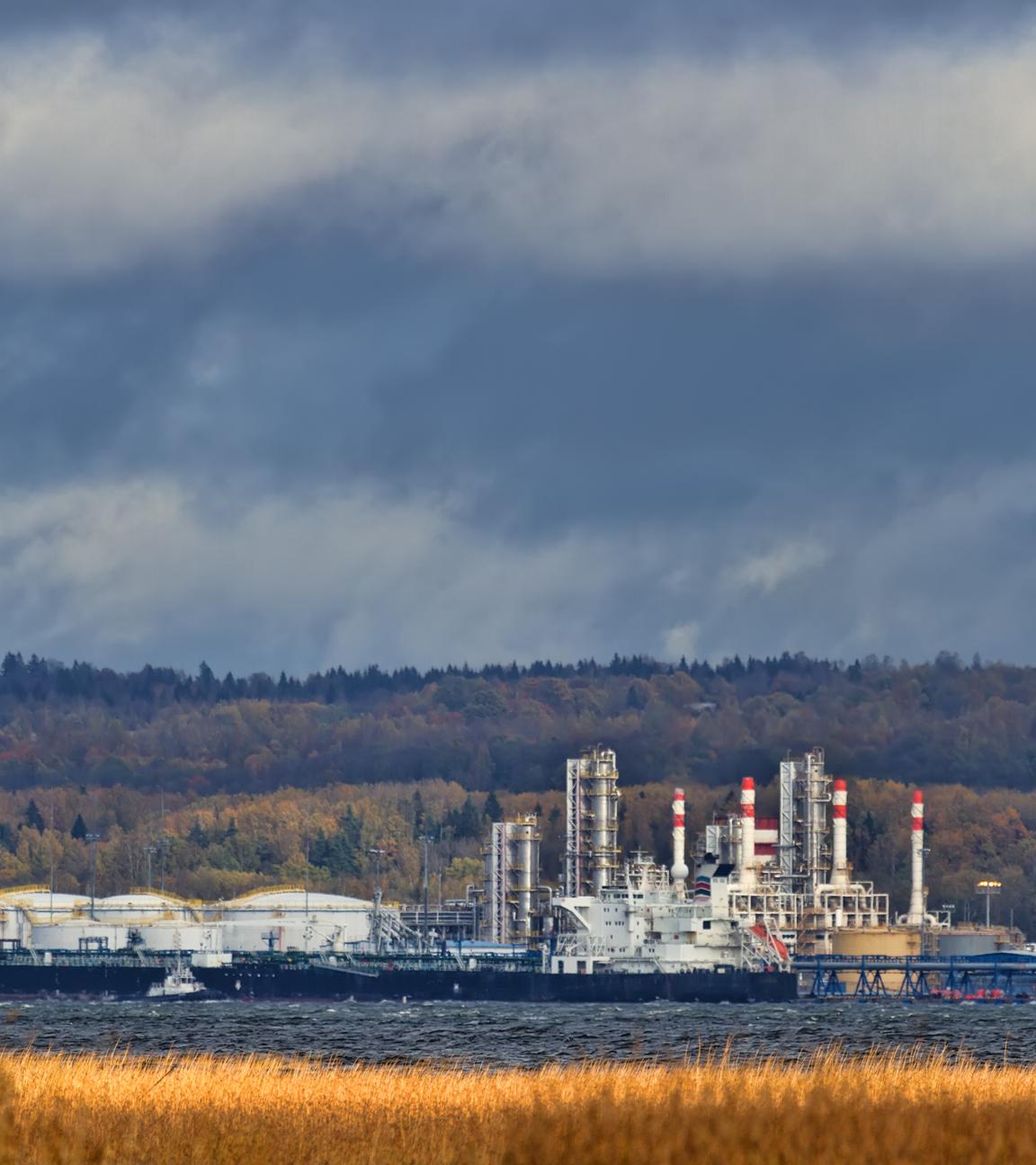 Ölterminal Ust-Luga in Russland am 30.11.2023.