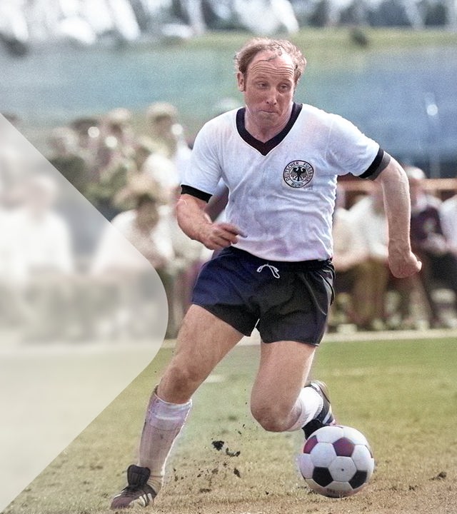 Uwe Seeler im Spiel der deutschen Nationalmannschaft, 1970