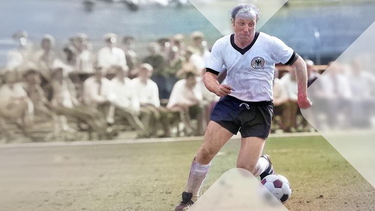 Uwe Seeler im Spiel der deutschen Nationalmannschaft, 1970