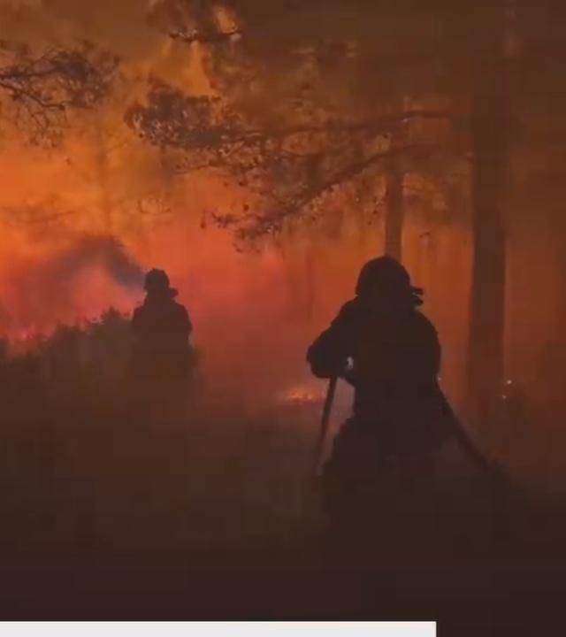 Großer Waldbrand in Valencia