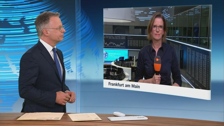 Valerie Haller an der Börse