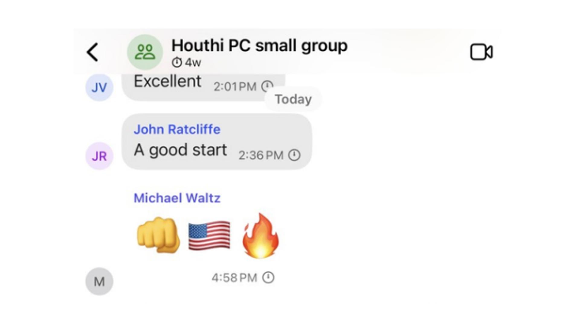 Ausschnitt aus dem Chat um JD Vance