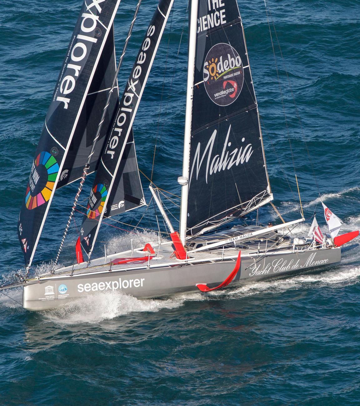Boris Hermann aus seiner Yacht "SeaExplorer"