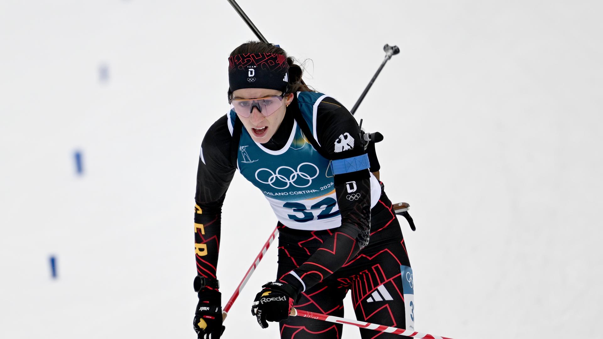 Vanessa Voigt (Deutschland) in Aktion. 